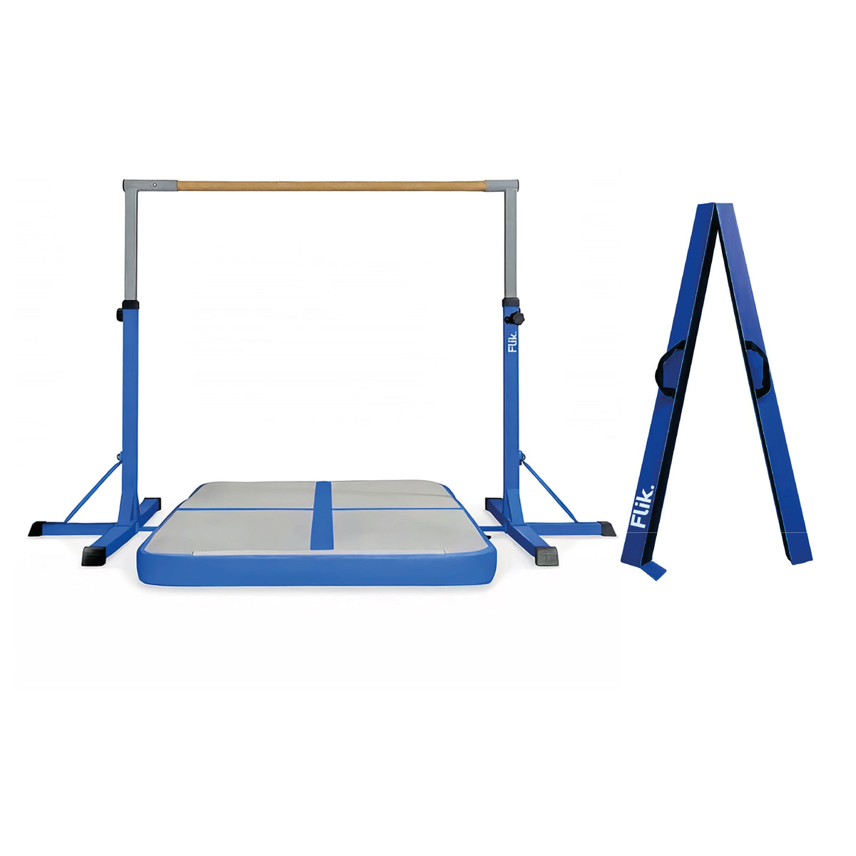 Barra de Gimnasia + Airtrack 2 metros + Viga Plegable