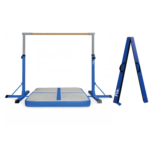Pack Full - Barra de Gimnasia + Airtrack 2 metros + Viga Plegable